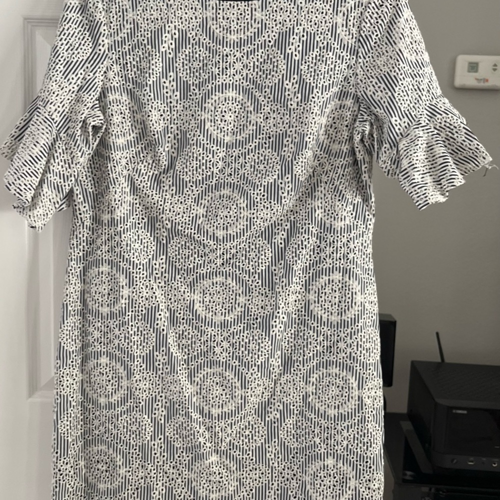 Lauren Ralph Lauren Monochrome Geometric Midi Dress